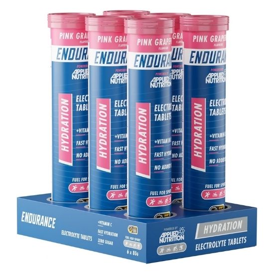 Endurance Hydration Electrolyte Effervescent Tablets, Pink Grapefruit, 6 x 20 tabs, Applied Nutrition | Vitax.ro