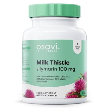 Milk Thistle, Silymarin 100mg, 60 vegan caps, Osavi - Vitax.ro