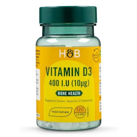 Vitamin D3, 10mcg, 120 tablets, Holland & Barrett