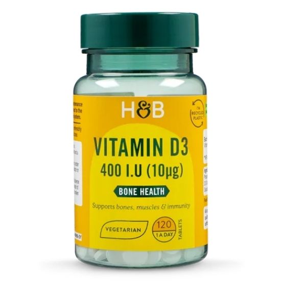 Vitamin D3, 10mcg, 120 tablets, Holland & Barrett