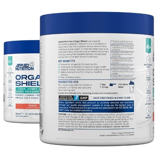 Agewell 40+ Organ Shield, Peach, 300g, Applied Nutrition