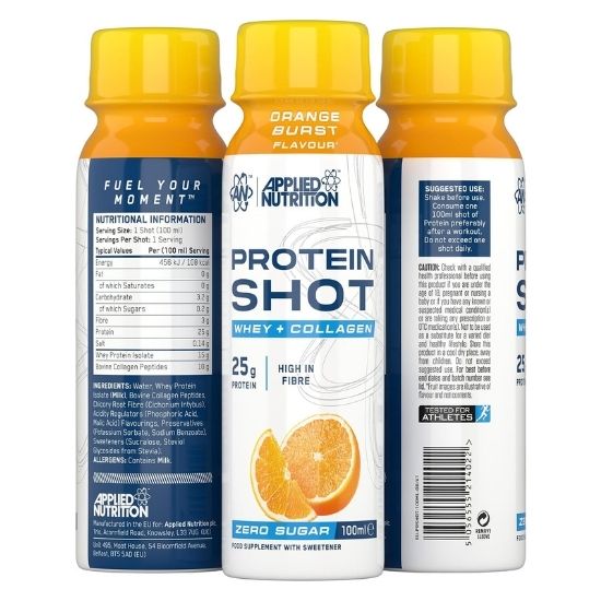 Protein Shot, Orange Burst, 12 x 100 ml, Applied Nutrition | Vitax.ro