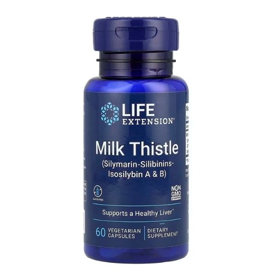 Milk Thistle, Silymarin-Silibinins-Isosilybin A & B, 60 vcaps, Life Extension - Vitax.ro