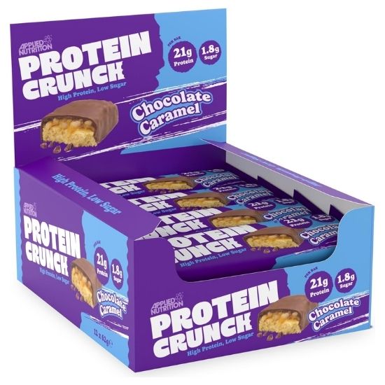 Protein Crunch Bar, Milk Chocolate Caramel, 12x62g, Applied Nutrition