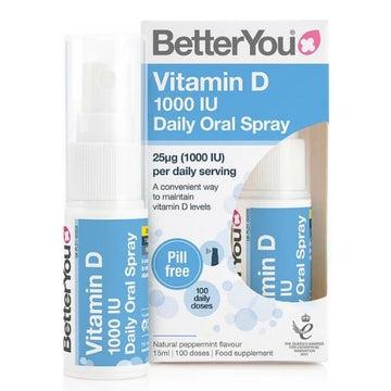 Vitamin D 1000 IU Daily Oral Spray, 15 ml, BetterYou - Vitax.ro
