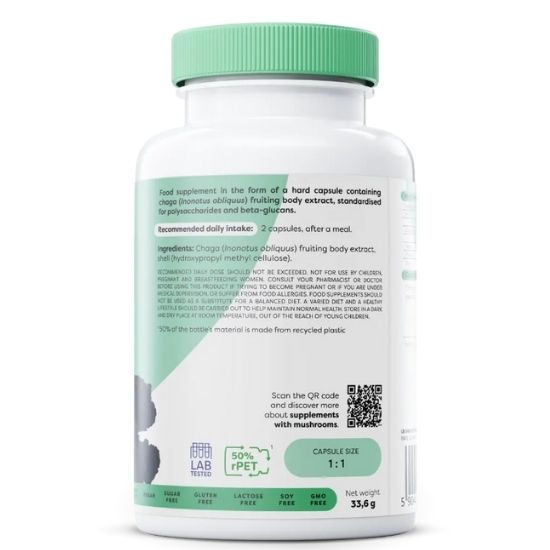 Chaga, 1000mg, 60 vegan caps, Osavi - Vitax.ro