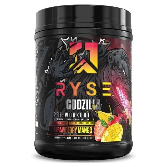 Godzilla Pre-Workout, Strawberry Mango, 730g, RYSE