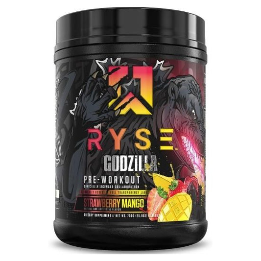 Godzilla Pre-Workout, Strawberry Mango, 730g, RYSE