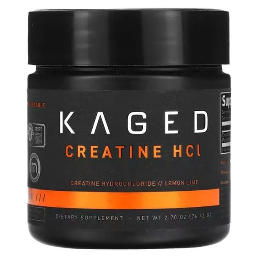 Creatine HCl, Lemon Lime, 76g, Kaged Muscle - Vitax.ro