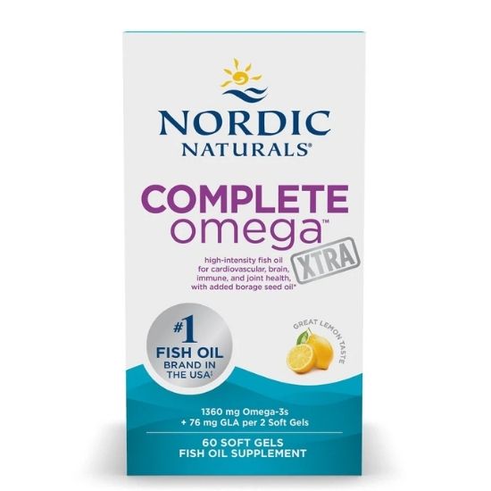 Complete Omega Xtra, 1360mg, 60 softgels, Nordic Naturals - Vitax.ro