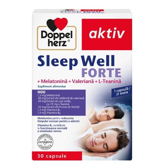 Activ Sleep Well Forte, 30 capsule, Doppelherz - Vitax.ro