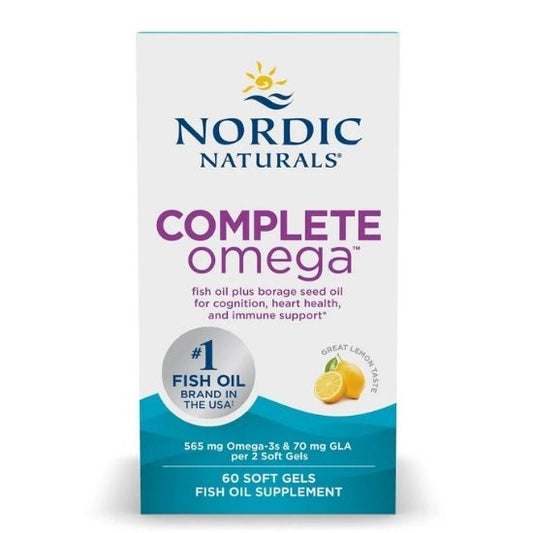 Complete Omega, 565mg, Lemon, 60 softgels, Nordic Naturals - Vitax.ro
