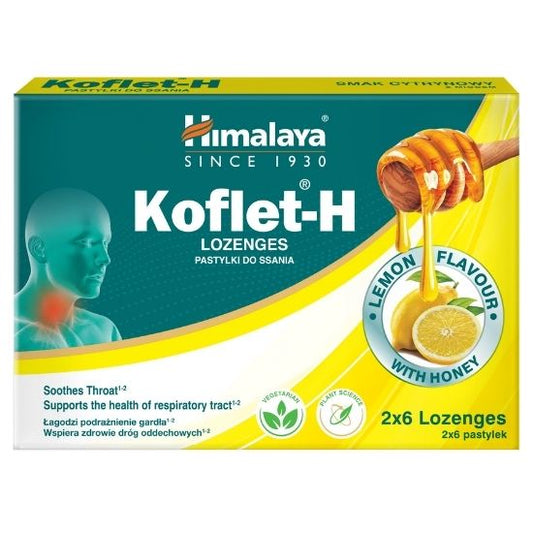 Koflet Pastile Lamaie, 12 Bucati, Himalaya Herbal - Vitax.ro