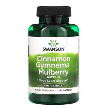 Cinnamon Gymnema Mulberry Complex, 120 caps, Swanson - Vitax.ro