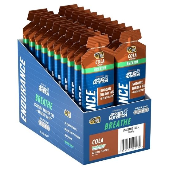 Endurance Breathe Isotonic Energy Gel, Cola, 20 x 60g, Applied Nutrition