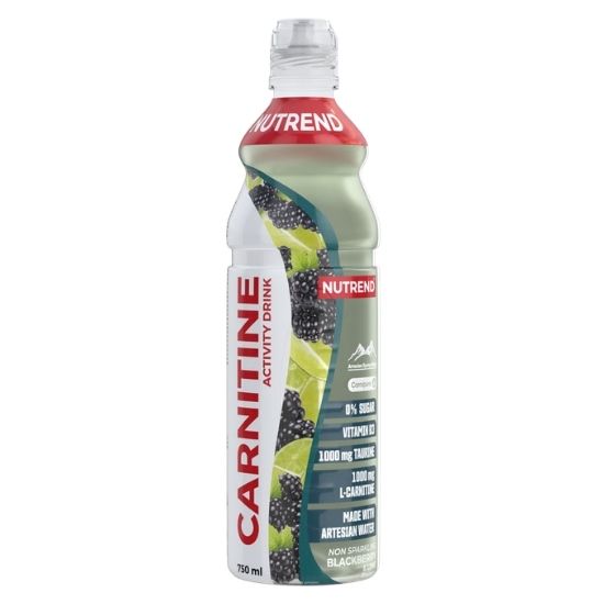 Carnitine Activity Drink, Non Sparkling Blackberry & Lime, 8 x 750 ml, Nutrend | Vitax.ro