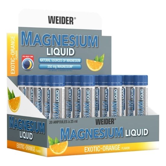 Magnesium Liquid, Exotic-Orange, 20 x 25 ml, Weider