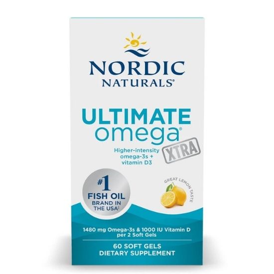 Ultimate Omega Xtra, 1480mg, Lemon, 60 softgels, Nordic Naturals - Vitax.ro