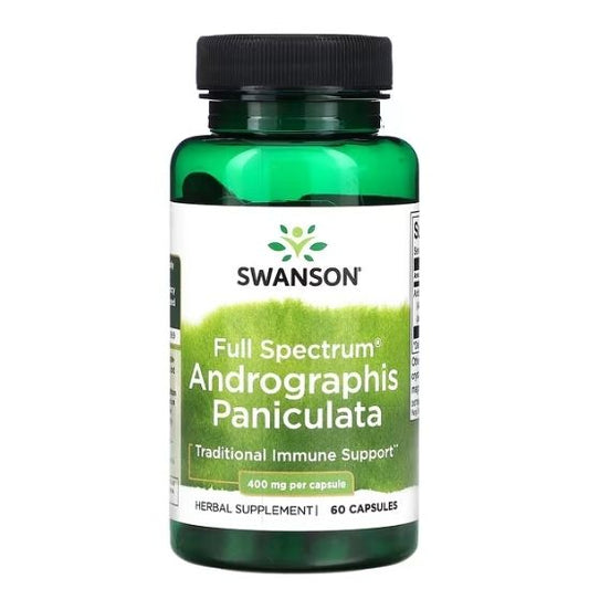 Full Spectrum Andrographis Paniculata, 400mg, 60 caps, Swanson - Vitax.ro
