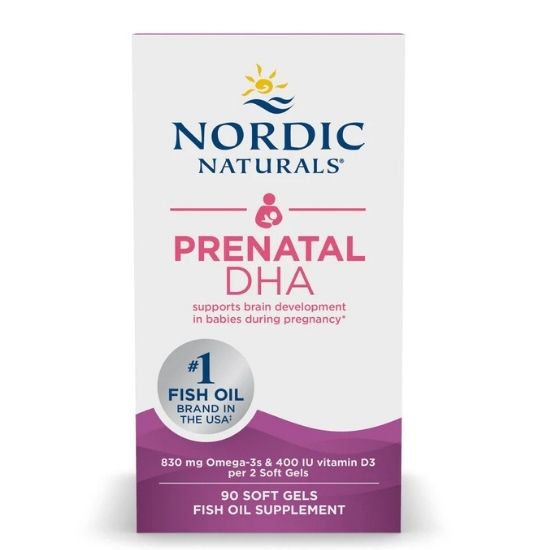 Prenatal DHA, 830mg Unflavored, 90 softgels, Nordic Naturals - Vitax.ro