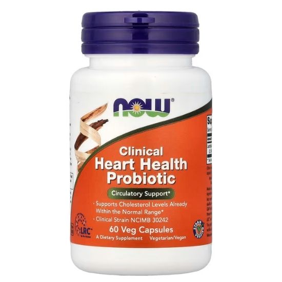 Clinical Heart Health Probiotic, 60 vcaps, NOW Foods