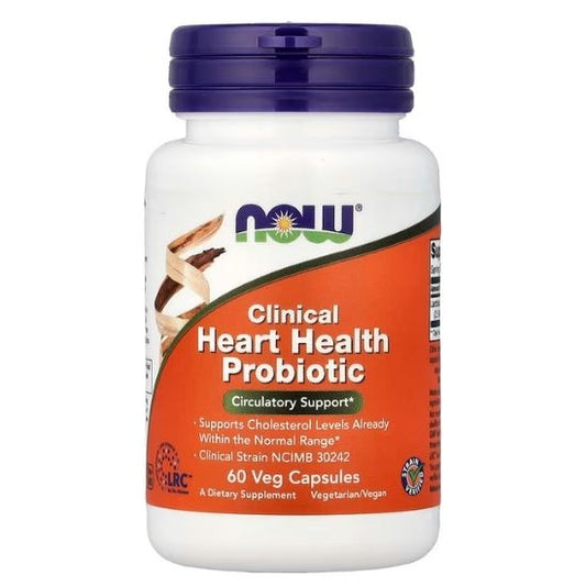 Clinical Heart Health Probiotic, 60 vcaps, NOW Foods