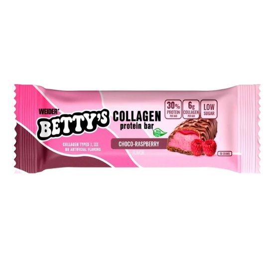 BETTY's Collagen Protein Bar, Choco-Raspberry, 50g, Weider | Vitax.ro