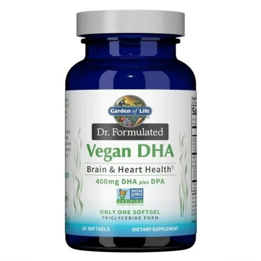 Dr. Formulated Vegan Prenatal DHA, 30 softgels, Garden of Life - Vitax.ro