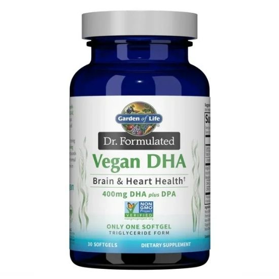 Dr. Formulated Vegan Prenatal DHA, 30 softgels, Garden of Life - Vitax.ro