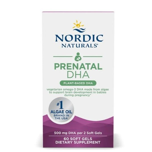 Prenatal DHA Vegan, 500mg, 60 softgels, Nordic Naturals - Vitax.ro