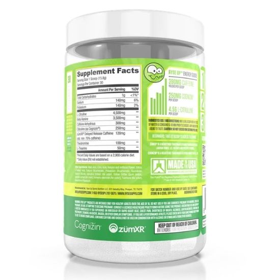 Loaded Pre, Sour Green Apple, 474g, RYSE
