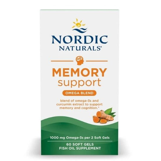 Memory Support with Curcumin, 1000mg, 60 softgels, Nordic Naturals - Vitax.ro