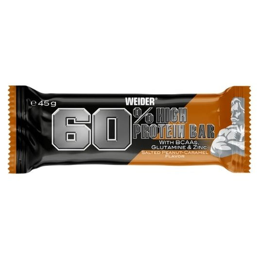 60% Protein Bar, Salted Peanut-Caramel, 45 g, Weider