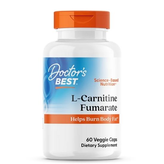 L-Carnitine Fumarate, 855mg, 60 vcaps, Doctor's Best - Vitax.ro