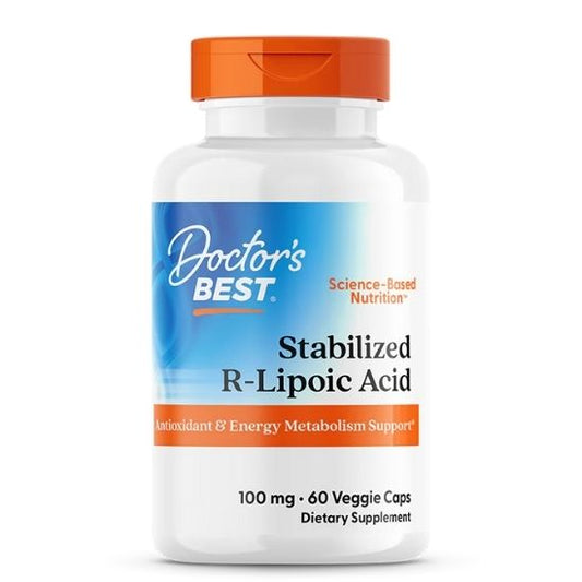 Stabilized R-Lipoic Acid cu BioEnhanced Na-RALA, 100mg, 60 vcaps, Doctor's Best