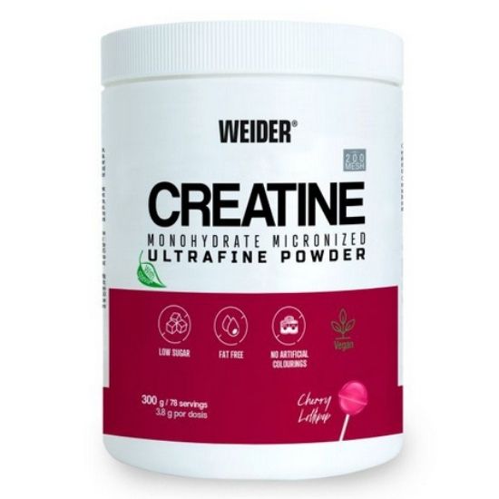 Creatine Monohydrate Micronized, Cherry Lollipop, 300g, Weider