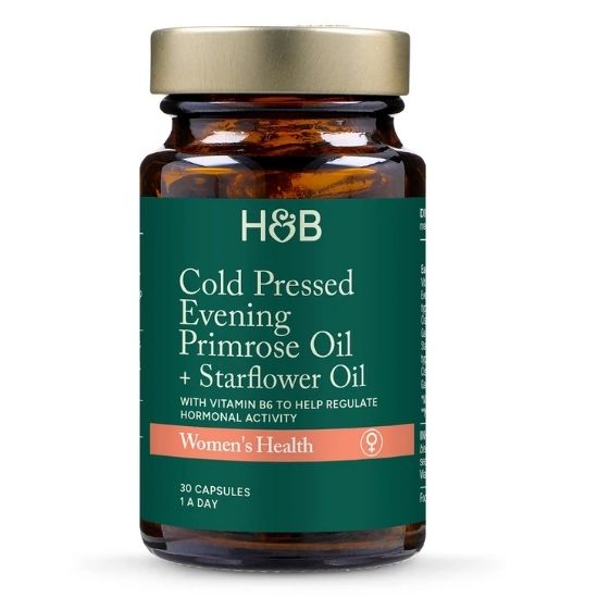 Cold Pressed Evening Primrose Oil + Starflower Oil, 30 caps, Holland & Barrett - Vitax.ro