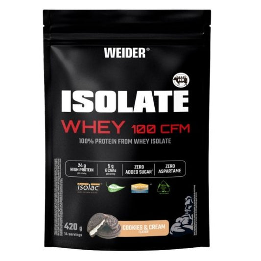 Isolate Whey 100 CFM, Cookies & Cream, 420g, Weider