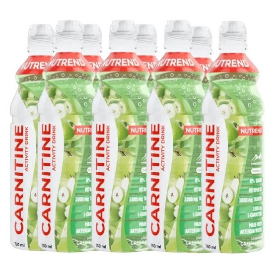 Carnitine Activity Drink, Sparkling Green Apple, 8 x 750 ml, Nutrend