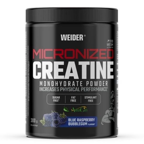 Micronized Creatine, Blue Raspberry Bubble Gum, 300g, Weider