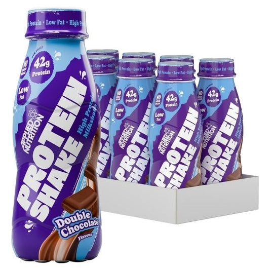 High Protein Shake, Double Chocolate, 8 x 500 ml, Applied Nutrition
