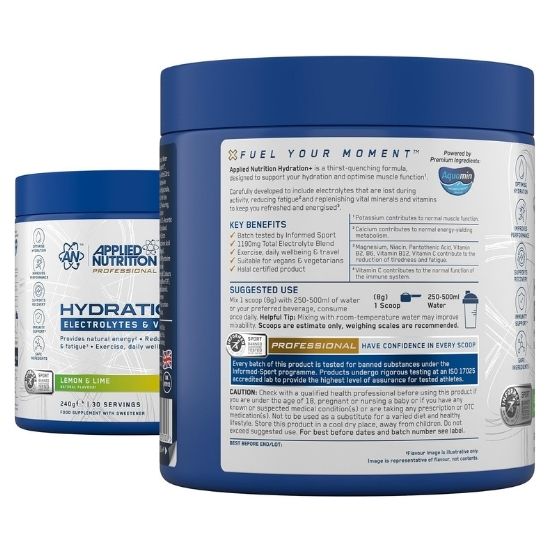 Hydration+, Lemon & Lime, 240g, Applied Nutrition