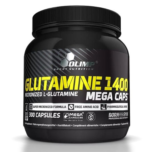 Glutamine 1400 Mega Caps, 300 caps, Olimp Nutrition
