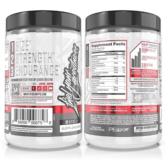 Loaded Creatine, Electric Lemonade, 435g, RYSE