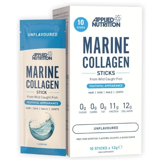 Marine Collagen Sticks, Unflavoured, 10 x 12g, Applied Nutrition