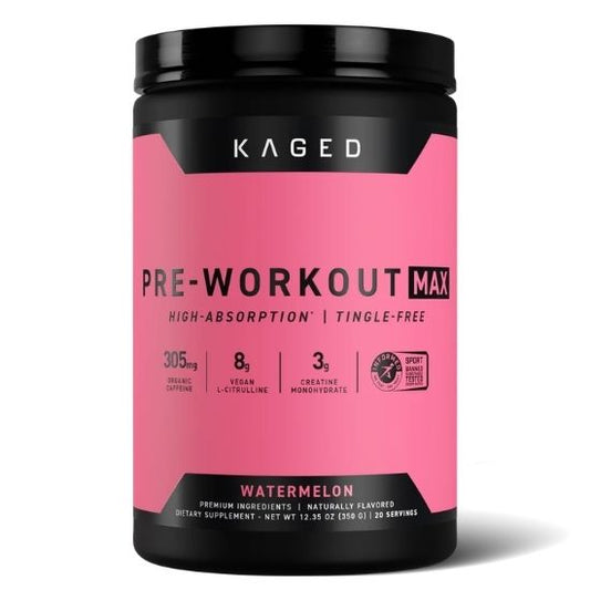 Pre-Workout Max, Watermelon, 350g, Kaged Muscle