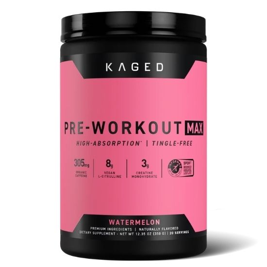 Pre-Workout Max, Watermelon, 350g, Kaged Muscle | Vitax.ro