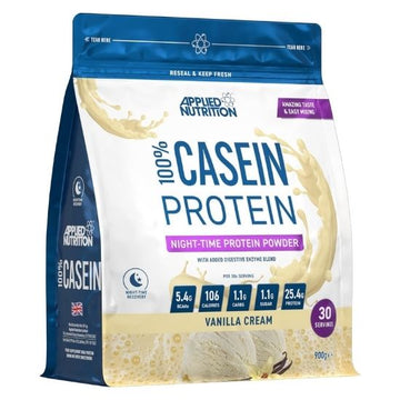 100% Casein Protein, Vanilla Cream, 900g, Applied Nutrition