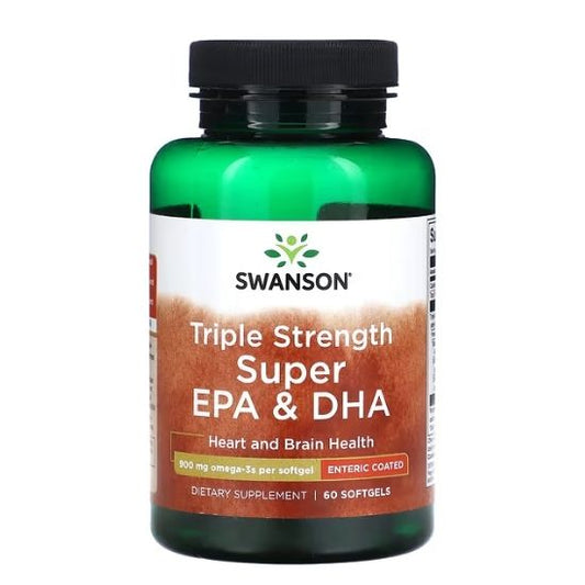 Triple Strength Super EPA & DHA, 900mg, 60 softgels, Swanson - Vitax.ro