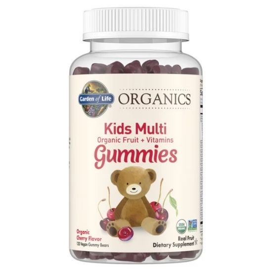 Mykind Kids Multi Gummies, Cherry Flavor, 120 vegan gummy bears, Garden of Life - Vitax.ro